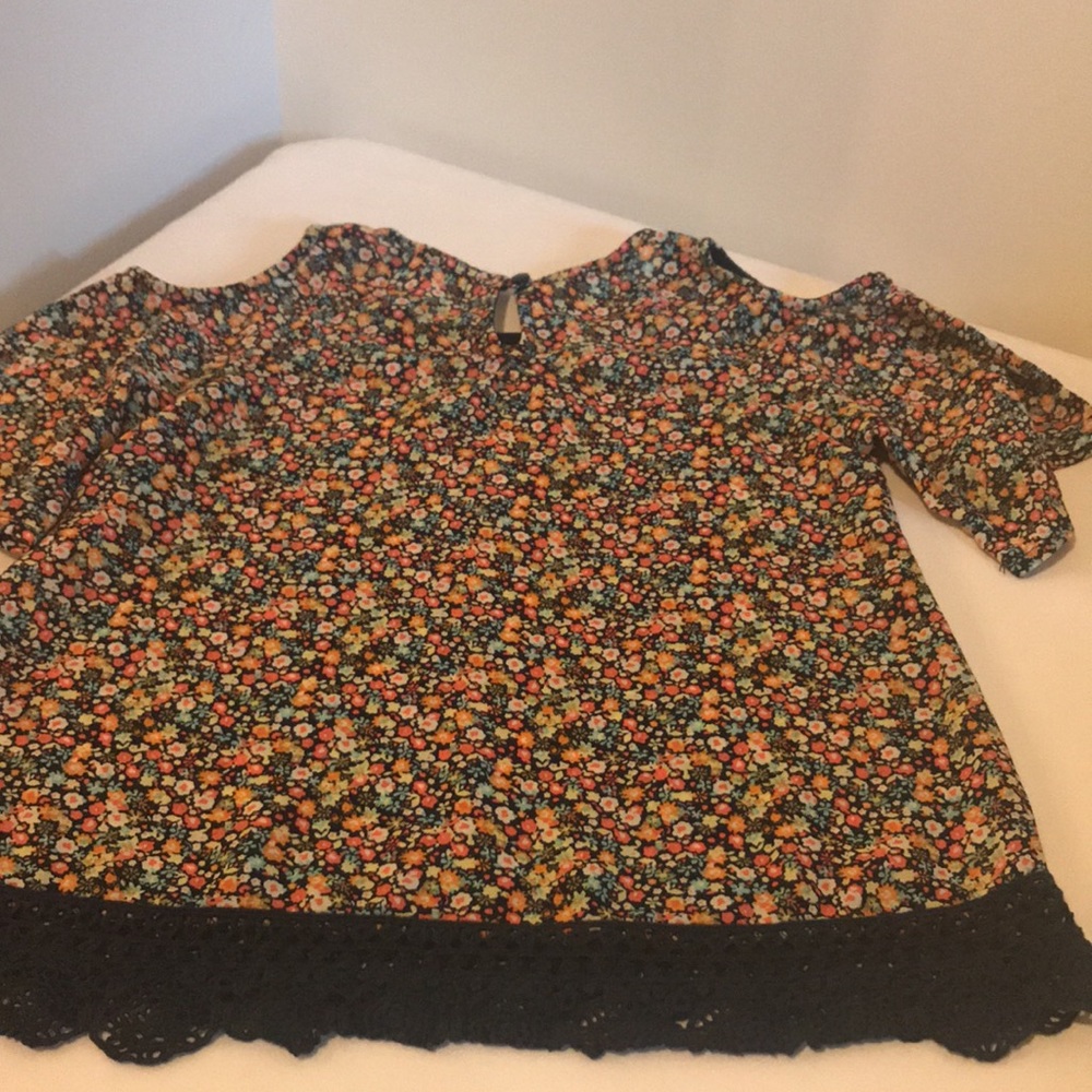 Printed Girls Blouse Size 10 - Picture 6 of 7